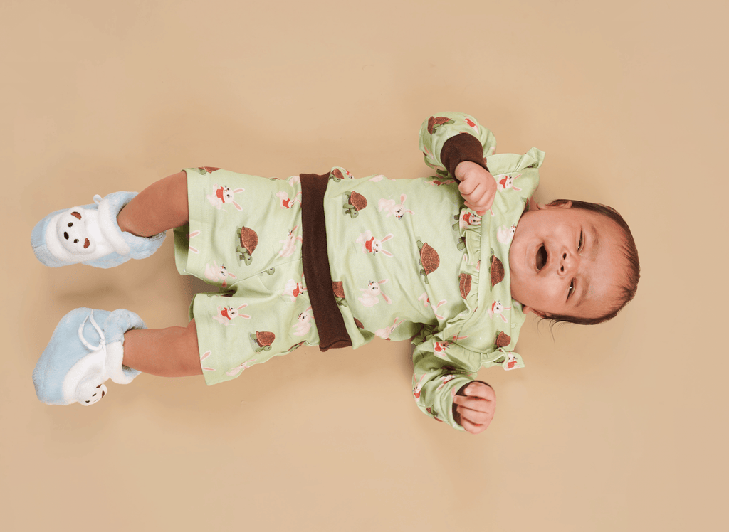 Teddytot Interlock Turtle Bunny Digital Print Organic Cotton T-Shirt