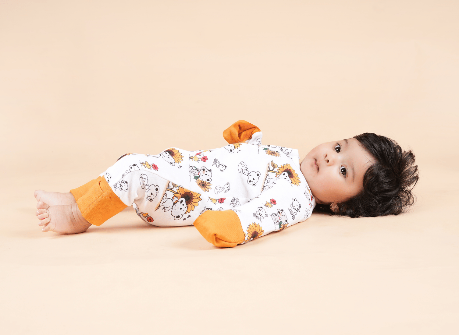 Teddytot Interlock Teddy Digital Print Organic Cotton Romper