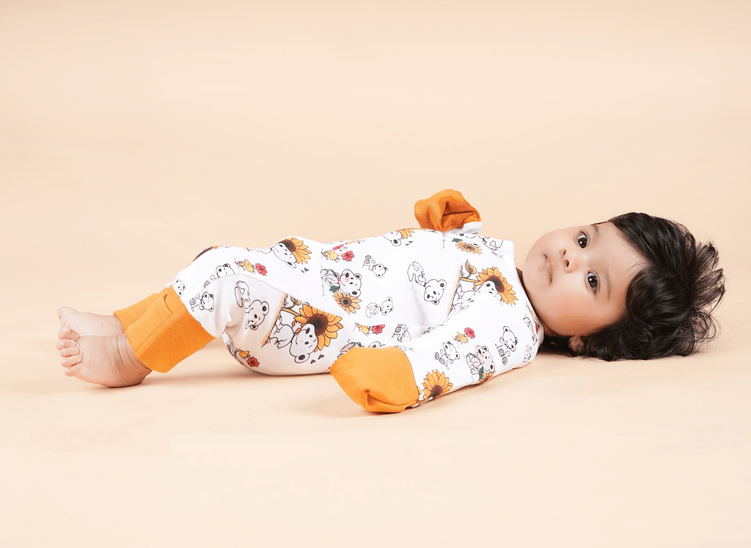 Teddytot Interlock Teddy Digital Print Organic Cotton Romper