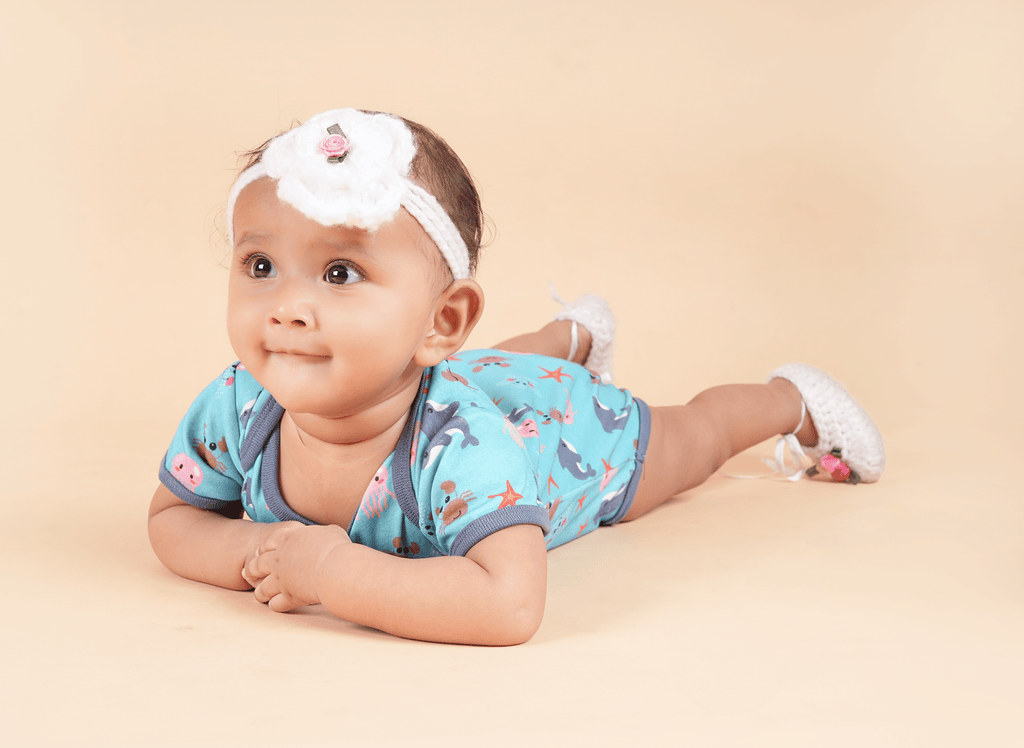 Teddytot Sea Life Print Organic Cotton Onesie