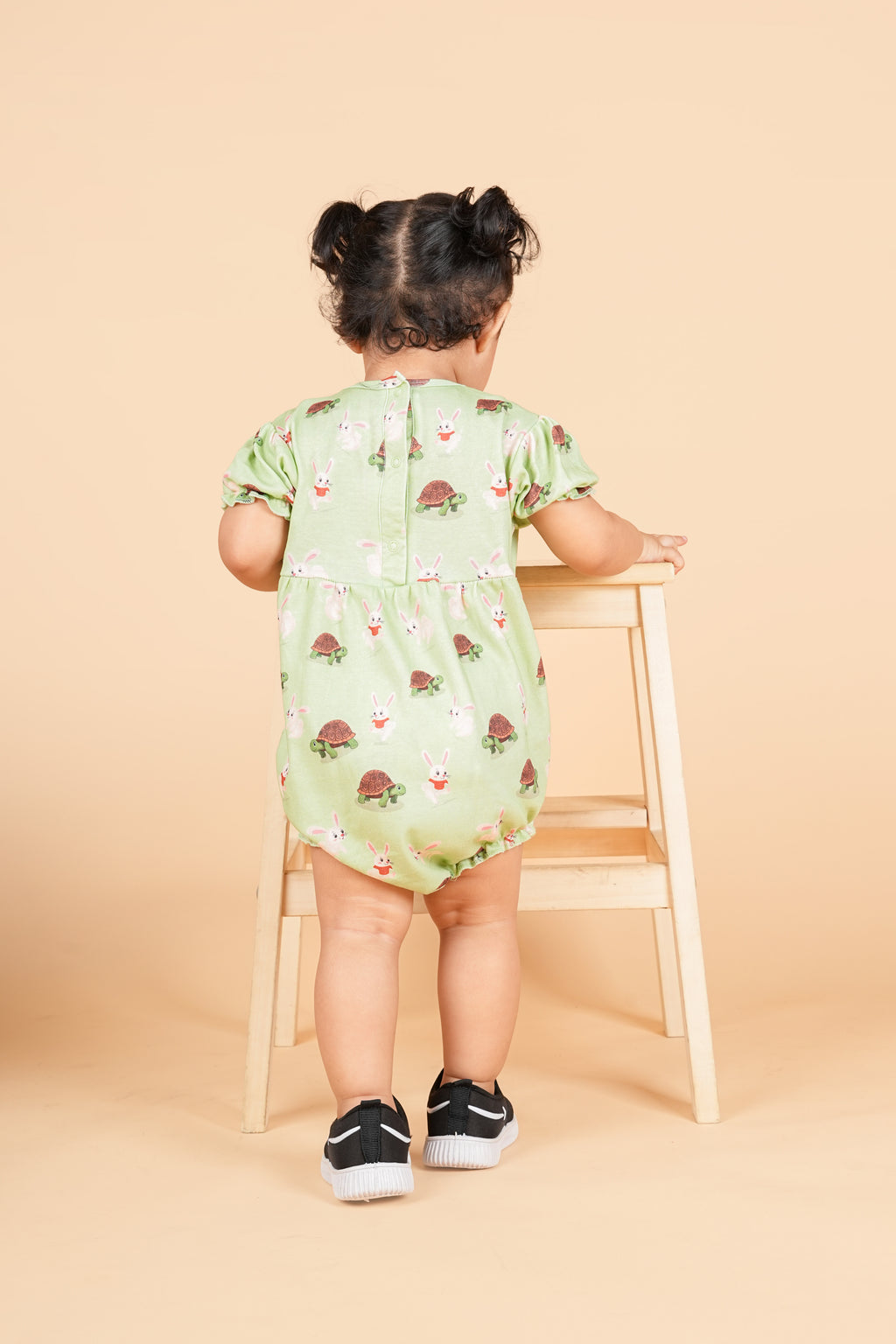 Teddytot Interlock Turtle Bunny Digital Print Organic Cotton Onesies
