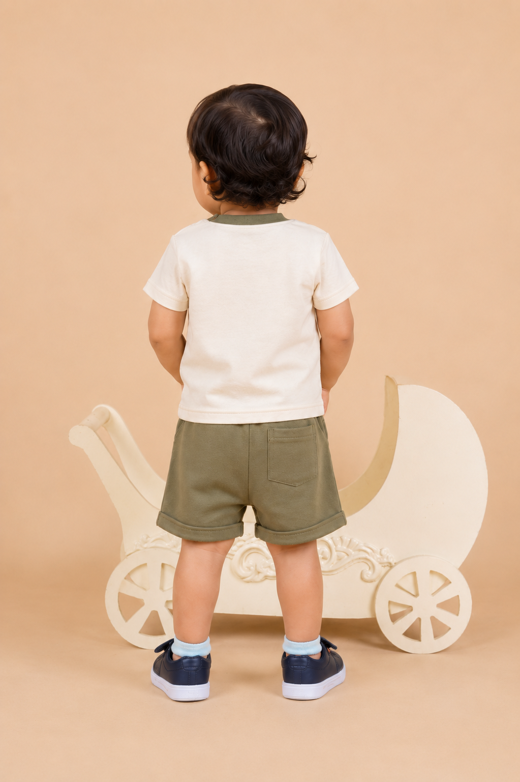 Teddy Print T-Shirt & Shorts Set