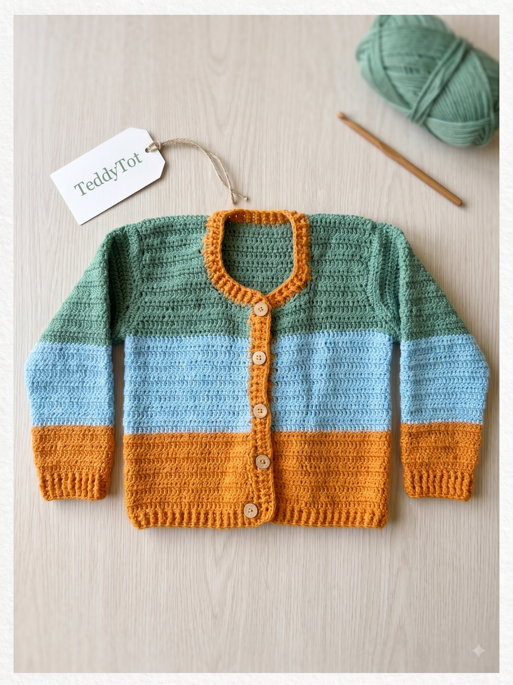 Rainbow Nest Merino Cardigan