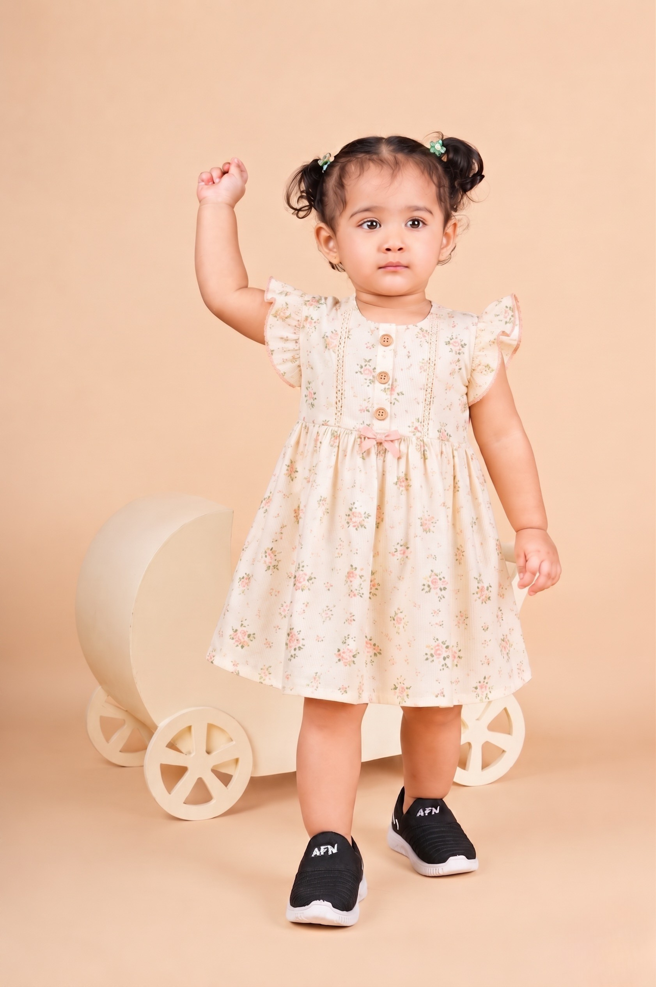 Floral Print Baby Frock